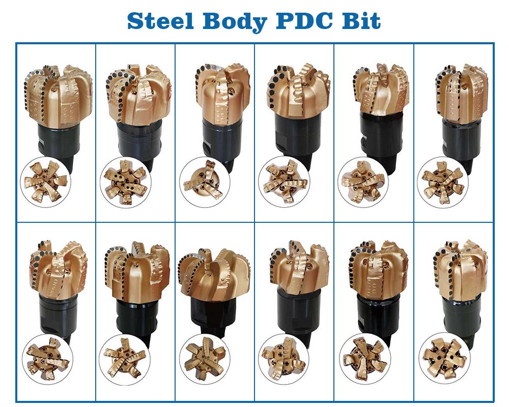 steel body PDC bit steel body PDC bit
