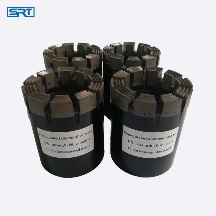 PQ diamond impregnated core bits surface set drill bits for environmental